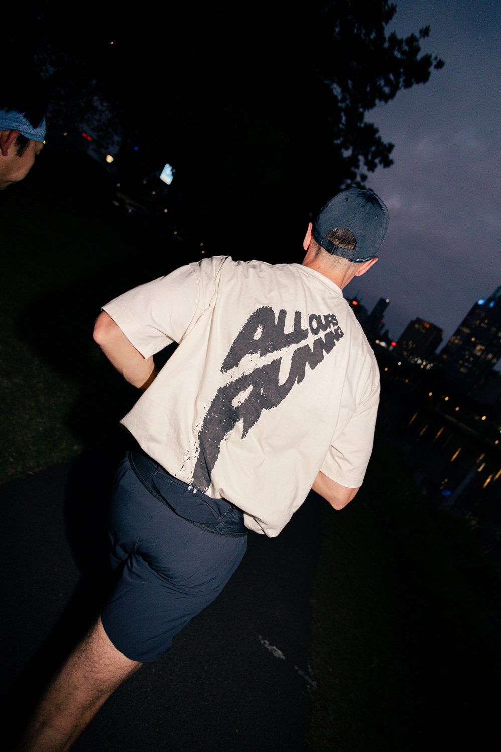 All Ours Shakeout, All Ours running tee