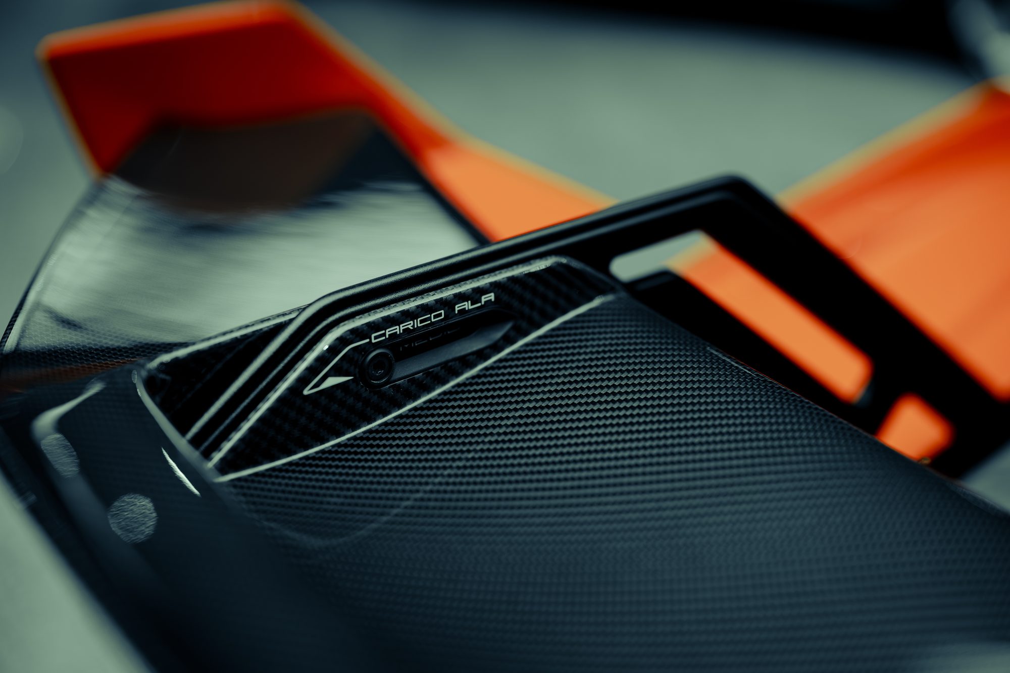 The Motor Gallery — Lamborghini Huracán STO, carbon wing detail, CARICO ALA