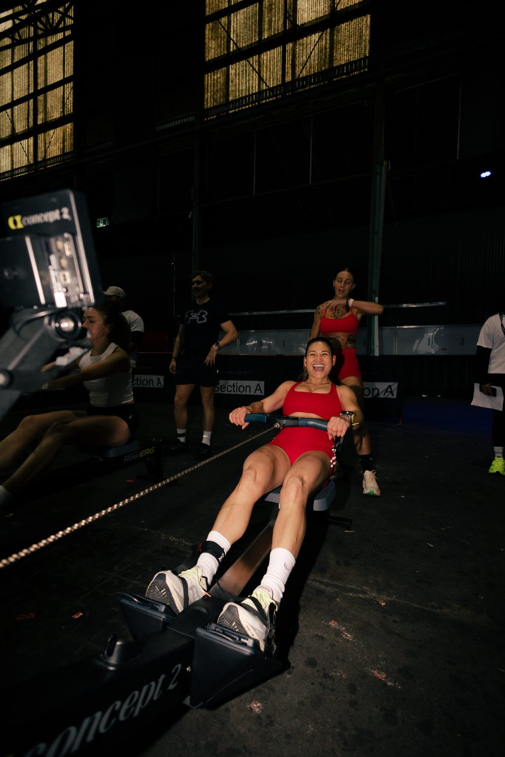 TrailerFit The Blueprint, athlete on the rower