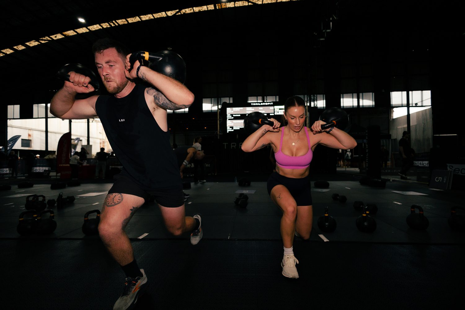 TrailerFit The Blueprint, walking lunges under load